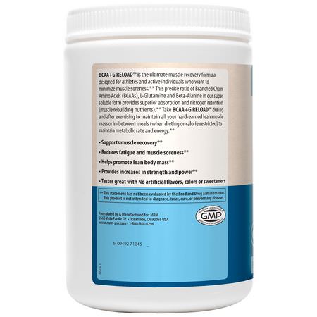 MRM BCAA L-Glutamine - L-谷氨酰胺, BCAA, 氨基酸, 補品