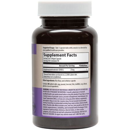 DHEA補充劑: MRM, DHEA, 25 mg, 90 Vegan Capsules