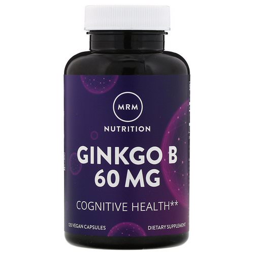 MRM, Nutrition, Ginkgo B, 60 mg, 120 Vegan Capsules Review