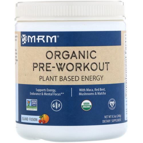 MRM, Organic Pre-Workout, Island Fusion, 8.5 oz (240 g) Review