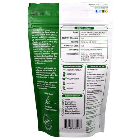 Lucuma, 超級食品: MRM, Raw Organic Lucuma Fruit Powder, 8.5 oz (240 g)