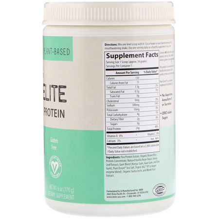 植物性, 植物性蛋白質: MRM, Smooth Veggie Elite Performance Protein, Rich Vanilla, 6 oz (170 g)
