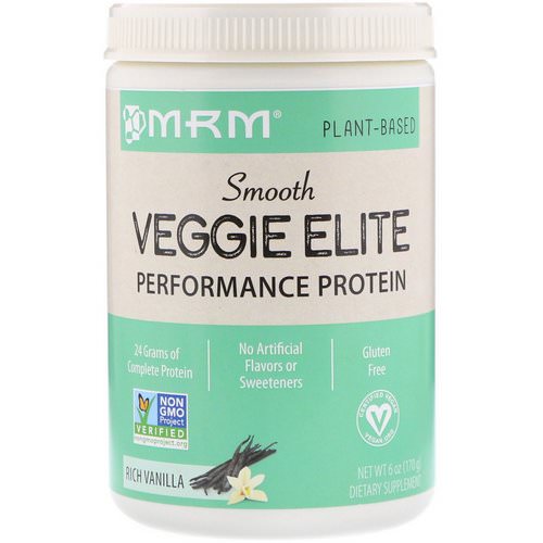 MRM, Smooth Veggie Elite Performance Protein, Rich Vanilla, 6 oz (170 g) Review