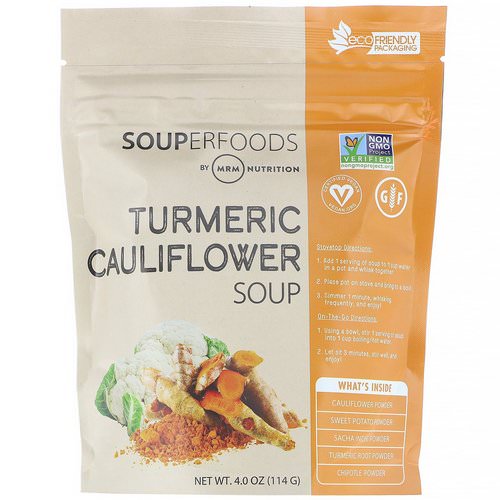 MRM, Souperfoods, Turmeric Cauliflower Soup, 4.0 oz (114 g) Review