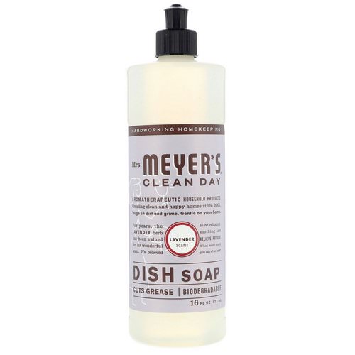 Mrs. Meyers Clean Day, Dish Soap, Lavender Scent, 16 fl oz (473 ml) Review