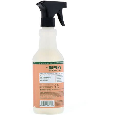 家用表面清潔劑: Mrs. Meyers Clean Day, Muti-Surface Everyday Cleaner, Geranium Scent, 16 fl oz (473 ml)