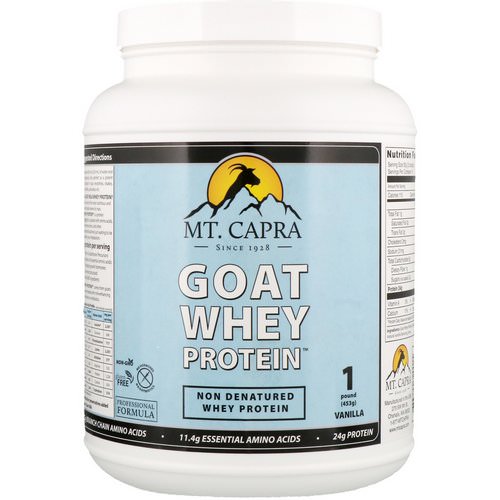 Mt. Capra, Goat Whey Protein, Vanilla, 1 Pound (453 g) Review