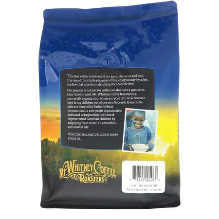 黑烤, 法式烤: Mt. Whitney Coffee Roasters, Organic French Roast, Dark Roast, Whole Bean Coffee, 12 oz (340 g)