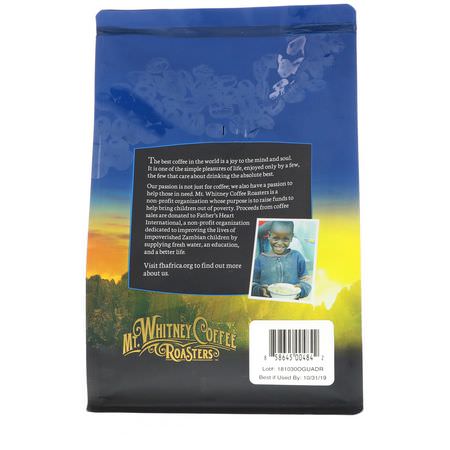 中度烘烤咖啡: Mt. Whitney Coffee Roasters, Organic Guatemala Adiesto, Medium Roast, Whole Bean Coffee, 12 oz (340 g)