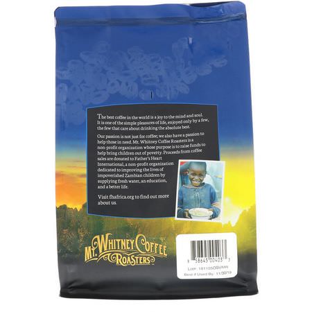 中度烘烤咖啡: Mt. Whitney Coffee Roasters, Organic Sumatra Gayo Mountain, Medium Plus Roast, Ground Coffee, 12 oz (340 g)