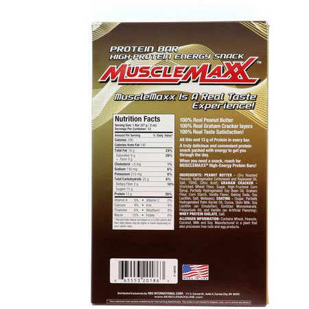 MuscleMaxx Whey Protein Bars Energy Bars - 能量棒, 運動棒, 乳清蛋白棒, 蛋白棒