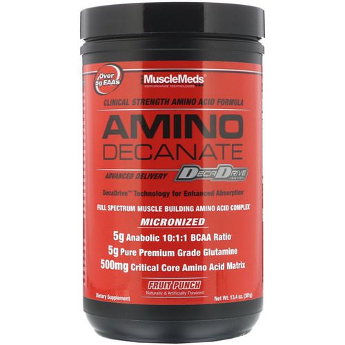 MuscleMeds, Amino Decanate, Fruit Punch, 13.4 oz (381 g) Review