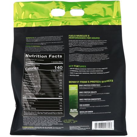 蛋白質, 運動營養: MusclePharm, Combat Protein Powder, Cookies 'N' Cream, 8 lbs (3629 g)