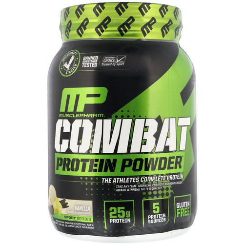 MusclePharm, Combat Protein Powder, Vanilla, 2 lbs (907 g) Review