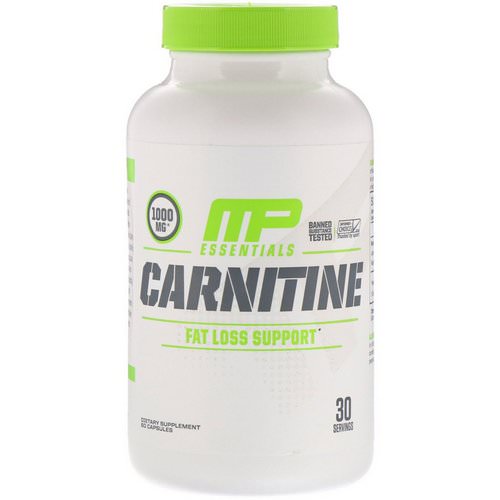 MusclePharm, Carnitine, Fat Loss Support, 60 Capsules Review