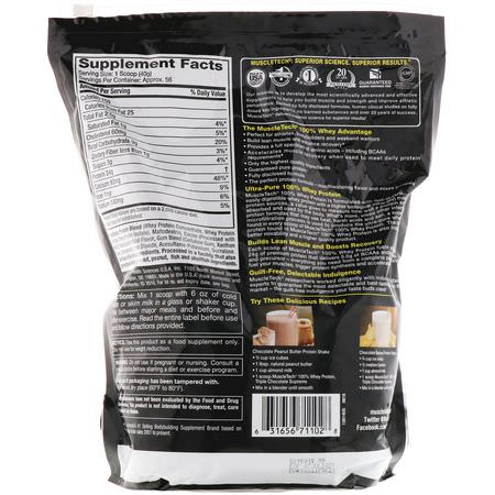 乳清蛋白, 運動營養: Muscletech, 100% Whey Protein, Triple Chocolate Supreme, 5.00 lbs (2.27 kg)