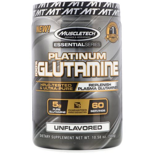 Muscletech, Essential Series, Platinum 100% Glutamine, 5 g, 10.58 oz (300 g) Review