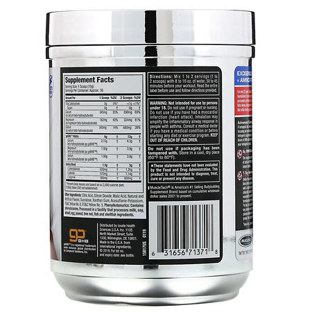 氨基酸: Muscletech, Keto Amino, Tangy Peach, 5.64 oz (160 g)