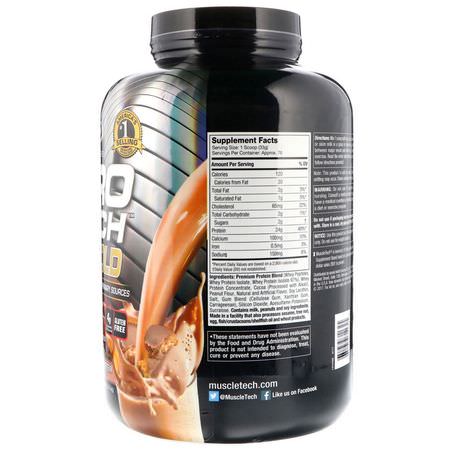 乳清蛋白, 運動營養: Muscletech, Nitro Tech 100% Whey Gold, Chocolate Peanut Butter, 5.54 lbs (2.51 kg)