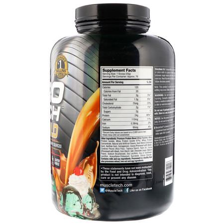 乳清蛋白, 運動營養: Muscletech, Nitro Tech, 100% Whey Gold, Mint Chocolate Chip Sundae, 5.50 lbs (2.49 kg)