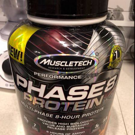Muscletech, Performance Series, Phase8, Multi-Phase 8-Hour Protein, Milk Chocolate, 4 lbs (2.09 kg)