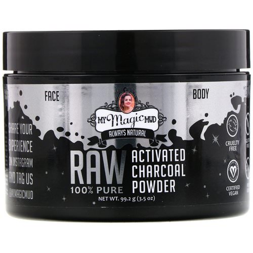 My Magic Mud, Raw 100% Pure, Activated Charcoal Powder, 3.5 oz (99.2 g) Review