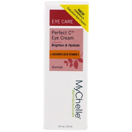 維生素C, 眼霜: MyChelle Dermaceuticals, Perfect C Eye Cream, .5 fl oz (15 ml)