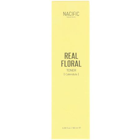 爽膚水, K美容潔面乳: Nacific, Real Floral Calendula Toner, 6.08 fl oz (180 ml)