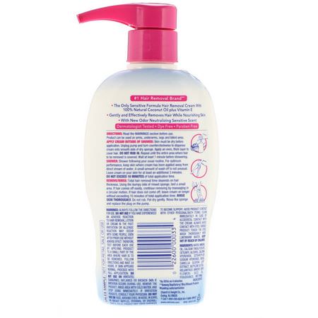 除毛, 剃須: Nair, Shower Power, Hair Remover Cream with Coconut Oil Plus Vitamin E, 12.6 oz (357 g)
