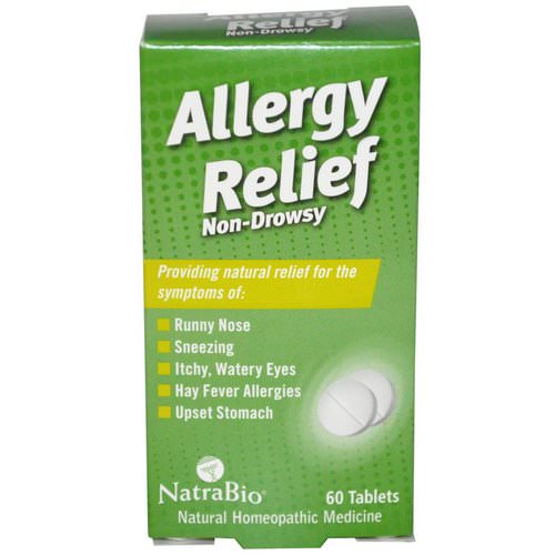 NatraBio, Allergy Relief, Non-Drowsy, 60 Tablets Review