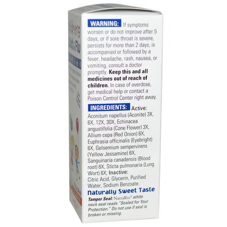 感冒, 補品: NatraBio, Children's Cold & Flu Relief, 1 fl oz (30 ml)