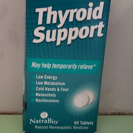 NatraBio Homeopathy Formulas Thyroid Formulas - 甲狀腺, 補品, 順勢療法, 草藥