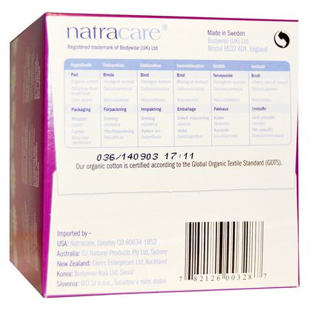 一次性衛生巾, 女性衛生巾: Natracare, Organic & Natural Ultra Extra Pads, Super, 10 Pads