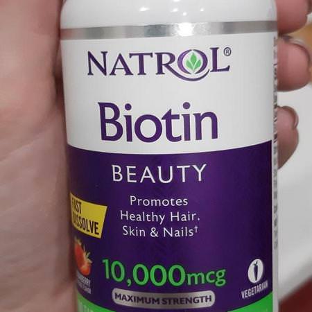 Natrol Biotin - 生物素, 指甲, 皮膚, 頭髮