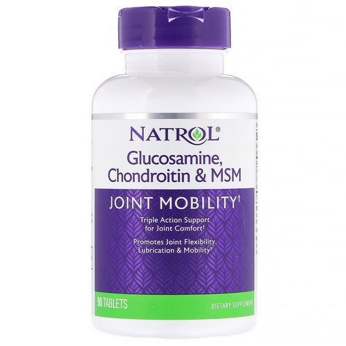 Natrol, Glucosamine, Chondroitin & MSM, 90 Tablets Review