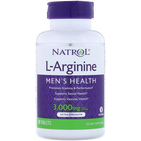 Natrol L-Arginine - L-精氨酸, 氨基酸, 補品