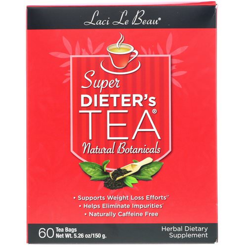 Natrol, Laci Le Beau, Super Dieter's Tea, Natural Botanicals, 60 Tea Bags, 5.26 oz (150 g) Review
