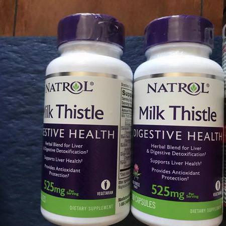 Natrol, Milk Thistle, 525 mg, 60 Capsules