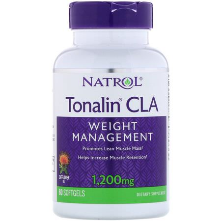 Natrol CLA Conjugated Linoleic Acid - CLA共軛亞油酸, 重量, 飲食, 補品