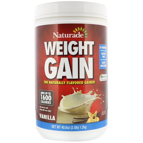 Naturade, Weight Gain, Vanilla, 2.5 lbs (40.6 oz) Review