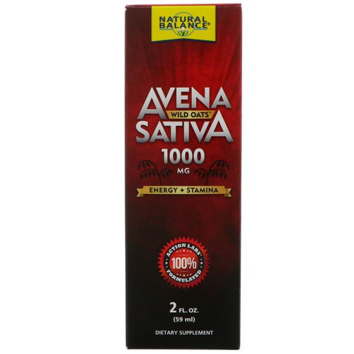 Natural Balance, Avena Sativa, Wild Oats, 1000 mg, 2 fl oz (59 ml) Review