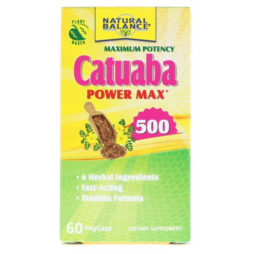 Natural Balance, Catuaba Power Max 500, Maximum Potency, 60 VegCaps Review