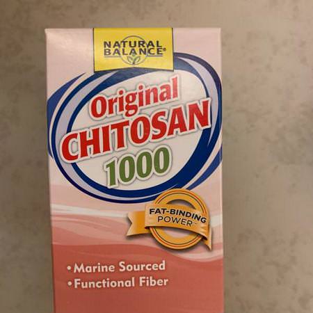 Natural Balance, Original Chitosan, 1,000 mg, 120 Capsules