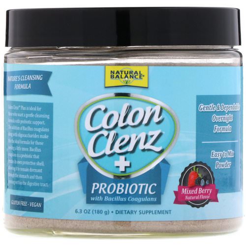 Natural Balance, Colon Clenz + Probiotic with Bacillus Coagulans, Mixed Berry, 6.3 oz (180 g) Review