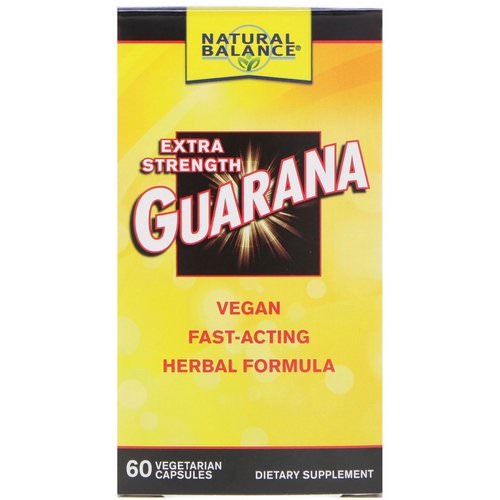 Natural Balance, Guarana, Extra Strength, 60 Vegetarian Capsules Review