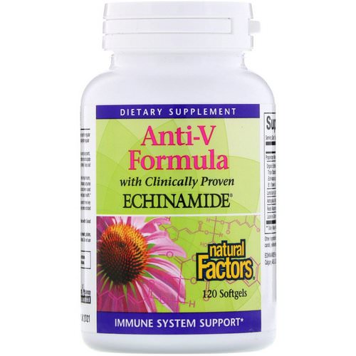 Natural Factors, Anti-V Formula, with Clinically Proven Echinamide, 120 Softgels Review