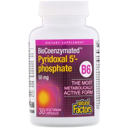 Natural Factors B6 Pyridoxine - B6吡rid醇, 維生素B, 維生素, 補品