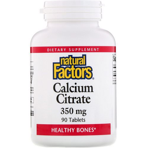 Natural Factors, Calcium Citrate, 350 mg, 90 Tablets Review