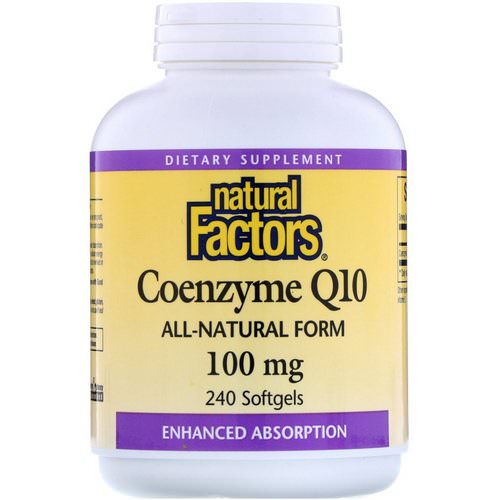 Natural Factors, Coenzyme Q10, 100 mg, 240 Softgels Review