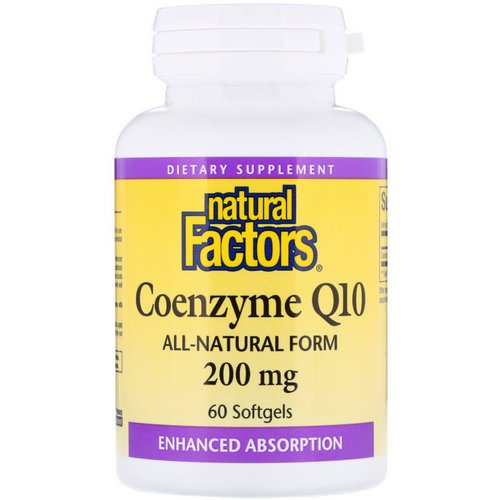 Natural Factors, Coenzyme Q10, 200 mg, 60 Softgels Review